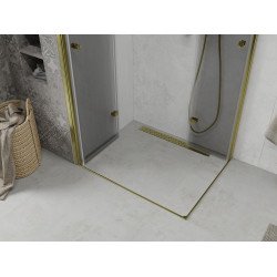 Mexen Lima Duo  Cabina de  dus Usa plianta  80 x 70 cm, transparent,  Auriu  - 856-080-070-50-00-02