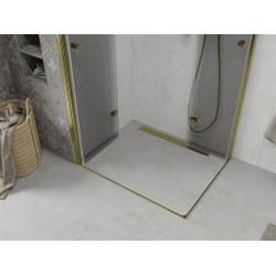 Mexen Lima Duo  Cabina de  dus Usa plianta  100 x 90 cm, transparent,  Auriu  - 856-100-090-50-00-02