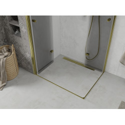 Mexen Lima Duo  Cabina de  dus Usa plianta  100 x 90 cm, transparent,  Auriu  - 856-100-090-50-00-02