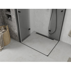 Mexen Lima Duo  Cabina de  dus Usa plianta  80 x 70 cm, transparent,  negru  - 856-080-070-70-00-02
