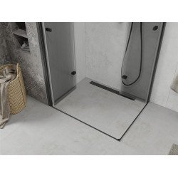 Mexen Lima Duo  Cabina de  dus Usa plianta  90 x 80 cm, transparent,  negru  - 856-090-080-70-00-02