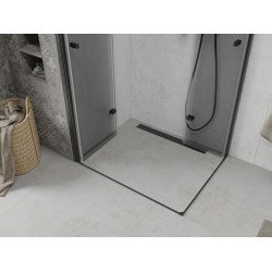Mexen Lima Duo  Cabina de  dus Usa plianta  90 x 80 cm, transparent,  negru  - 856-090-080-70-00-02