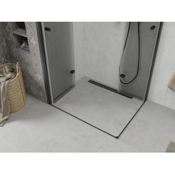 Mexen Lima Duo  Cabina de  dus Usa plianta  100 x 90 cm, transparent,  negru  - 856-100-090-70-00-02
