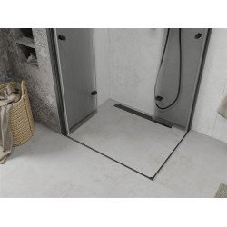 Mexen Lima Duo  Cabina de  dus Usa plianta  100 x 90 cm, transparent,  negru  - 856-100-090-70-00-02