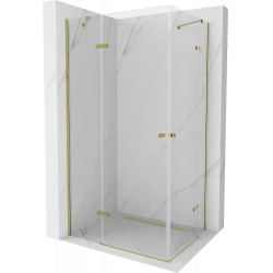 Mexen Roma Duo  Cabina de  dus Usa batanta  90 x 80 cm, transparent,  Auriu  - 854-090-080-50-00-02 Cabina de dus 467680 Mexen
