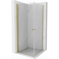 Mexen Pretoria Duo  Cabina de  dus Usa batanta  80 x 80 cm, transparent,  Auriu  - 852-080-080-50-00-02 Cabina de dus 467680 Mexen