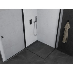 Mexen Pretoria Duo  Cabina de  dus Usa batanta  100 x 90 cm, transparent,  negru  - 852-100-090-70-00-02