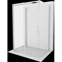 Mexen Omega Cabina de dus cu 3 pereti, culisanta  140 x 100 cm, transparent, chrom - 825-140-100-01-00-3S