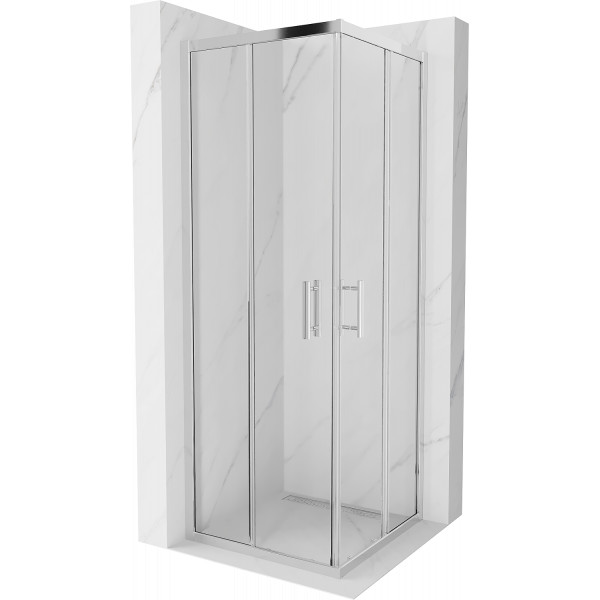 Mexen Rio Cabina de dus Usa culisanta 70 x 70 cm, transparent, chrom - 860-070-070-01-00