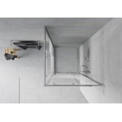 Mexen Rio Cabina de dus Usa culisanta 80 x 80 cm,  intimato , chrom - 860-080-080-01-20