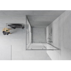 Mexen Rio Cabina de dus Usa culisanta 90 x 90 cm,  intimato , chrom - 860-090-090-01-20