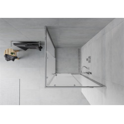 Mexen Rio Cabina de dus Usa culisanta 70 x 70 cm,  satin , chrom - 860-070-070-01-30