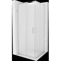 Mexen Rio Cabina de dus Usa culisanta 80 x 80 cm,  satin , chrom - 860-080-080-01-30