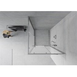 Mexen Rio Cabina de dus Usa culisanta 90 x 90 cm,  satin , chrom - 860-090-090-01-30
