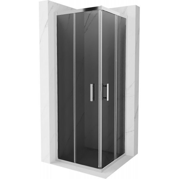 Mexen Rio Cabina de dus Usa culisanta 70 x 70 cm, grafit, chrom - 860-070-070-01-40