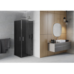Mexen Rio Cabina de dus Usa culisanta 70 x 70 cm, grafit, chrom - 860-070-070-01-40