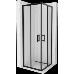 Mexen Rio Cabina de dus Usa culisanta 70 x 70 cm, transparent,  negru  - 860-070-070-70-00
