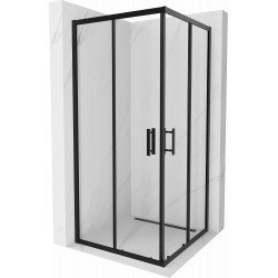 Mexen Rio Cabina de dus Usa culisanta 90 x 90 cm, transparent,  negru  - 860-090-090-70-00 Usa culisanta 467680 Mexen