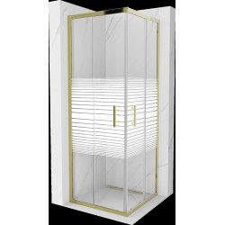 Mexen Rio Cabina de dus Usa culisanta 70 x 70 cm,  intimato , auriu  - 860-070-070-50-20