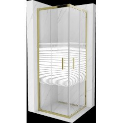 Mexen Rio Cabina de dus Usa culisanta 70 x 70 cm,  intimato , auriu  - 860-070-070-50-20