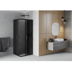 Mexen Rio Cabina de dus Usa culisanta 70 x 70 cm, grafit,  negru  - 860-070-070-70-40