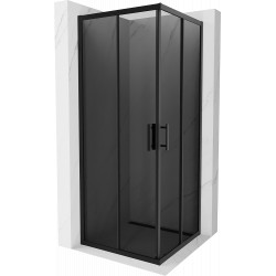 Mexen Rio Cabina de dus Usa culisanta 80 x 80 cm, grafit,  negru  - 860-080-080-70-40 Usa culisanta 467680 Mexen
