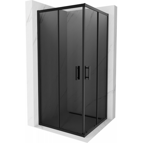 Mexen Rio Cabina de dus Usa culisanta 90 x 90 cm, grafit,  negru  - 860-090-090-70-40