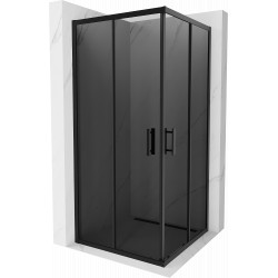 Mexen Rio Cabina de dus Usa culisanta 90 x 90 cm, grafit,  negru  - 860-090-090-70-40 Usa culisanta 467680 Mexen