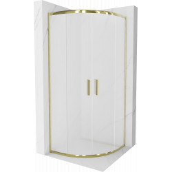Mexen Rio Cabina de dus semirotunda 70 x 70 cm,  satin,  auriu  - 863-070-070-50-30 Cabina de dus 467680 Mexen