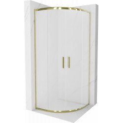 Mexen Rio Cabina de dus semirotunda 70 x 70 cm,  satin,  auriu  - 863-070-070-50-30 Cabina de dus 467680 Mexen