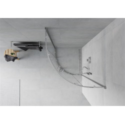 Mexen Rio Cabina de dus semirotunda 90 x 90 cm, transparent, chrom - 863-090-090-01-00