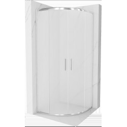 Mexen Rio Cabina de dus semirotunda 70 x 70 cm,  satin, chrom - 863-070-070-01-30