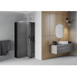 Mexen Rio Cabina de dus semirotunda 70 x 70 cm, grafit, chrom - 863-070-070-01-40