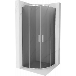 Mexen Rio Cabina de dus semirotunda 80 x 80 cm, grafit, chrom - 863-080-080-01-40 Cabina de dus 467680 Mexen