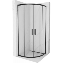 Mexen Rio Cabina de dus semirotunda 90 x 90 cm, transparent, negru - 863-090-090-70-00 Cabina de dus 467680 Mexen