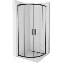 Mexen Rio Cabina de dus semirotunda 90 x 90 cm, transparent, negru - 863-090-090-70-00 Cabina de dus 467680 Mexen