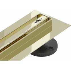 Mexen Flat 360° Slim  Rigole de dus 80 cm,  auriu  - 1541080 Pe pardoseala 467680 Mexen