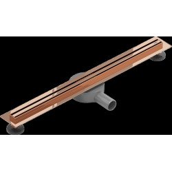 Mexen Flat 360° Slim  Rigole de dus 60 cm, rose auriu - 1641060