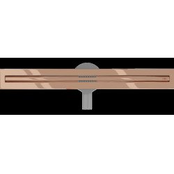 Mexen Flat 360° Slim  Rigole de dus 60 cm, rose auriu - 1641060