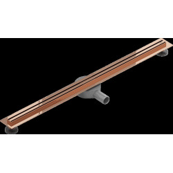 Mexen Flat 360° Slim  Rigole de dus 90 cm, rose auriu - 1641090