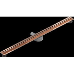 Mexen Flat 360° Slim  Rigole de dus 110 cm, rose auriu - 1641110