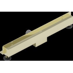 Mexen Flat Wall  Plat cu scurgere in perete 2w1 60 cm,  auriu - 1530060