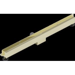 Mexen Flat Wall  Plat cu scurgere in perete 2w1 80 cm,  auriu - 1530080