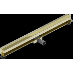 Mexen Flat Wall  Plat cu scurgere in perete 2w1 80 cm,  auriu - 1530080