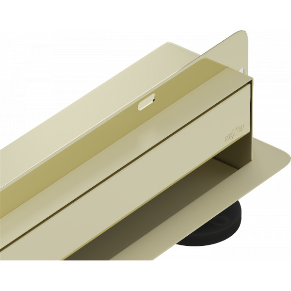 Mexen Flat Wall  Plat cu scurgere in perete 2w1 100 cm,  auriu - 1530100