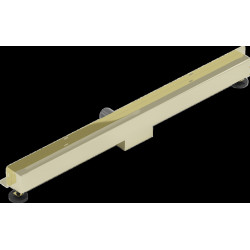 Mexen Flat Wall  Plat cu scurgere in perete 2w1 100 cm,  auriu - 1530100