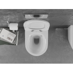 Mexen Lena wc Rimless  cu capac soft close  slim, duroplast,  alb - 30224000
