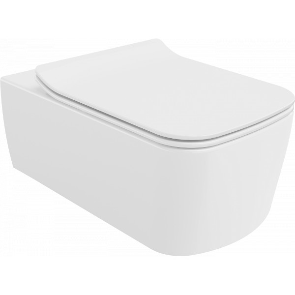 Mexen York wc Rimless  cu capac soft close  slim, duroplast,  alb - 30114000