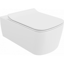 Mexen York wc Rimless  cu capac soft close  slim, duroplast,  alb - 30114000 Wc 467680 Mexen