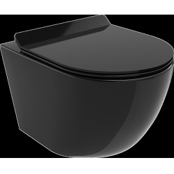 Mexen Lena wc Rimless  cu capac soft close  slim, duroplast,  negru - 30224070 Wc 467680 Mexen